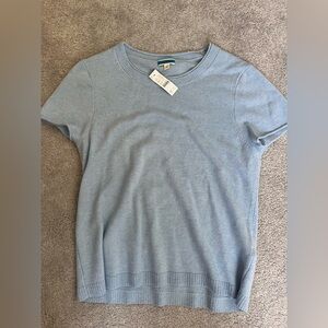 J. Crew Light Blue Crew Neck 100% Cashmere Sweater